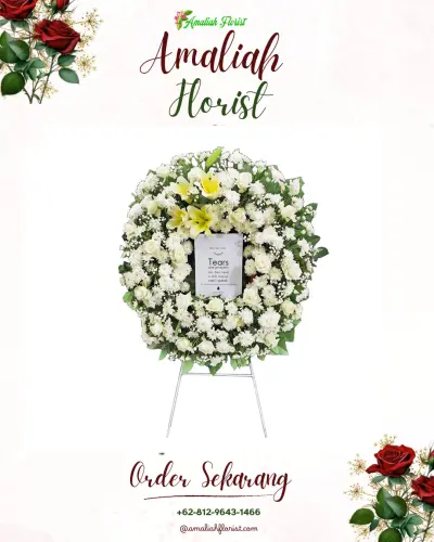 Krans Bunga Duka Cita di Batang Ayumi Jae